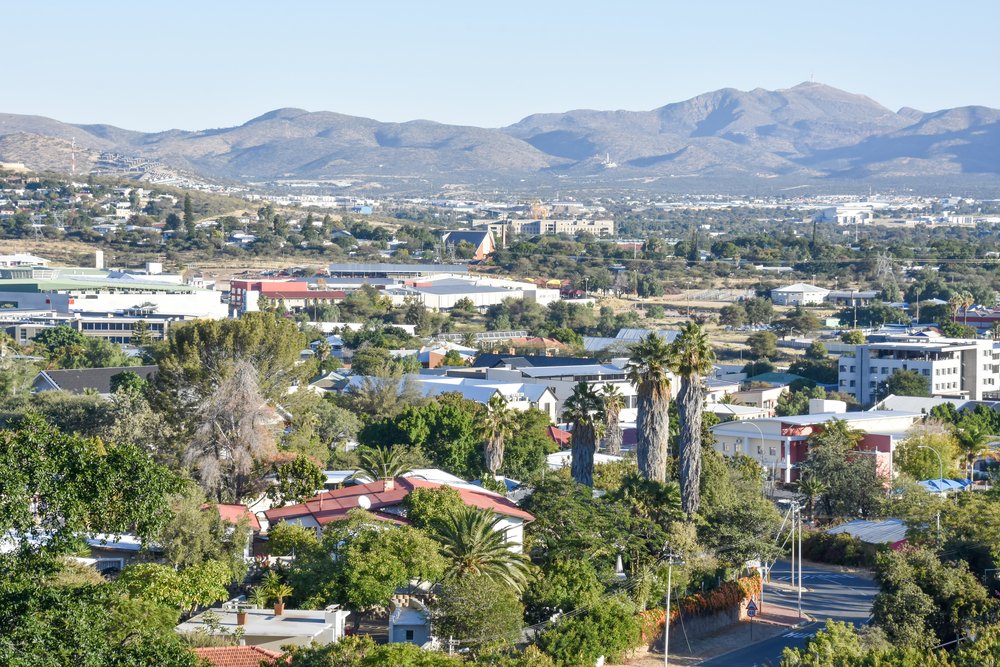 Aussicht auf das Zentrum von Windhoek