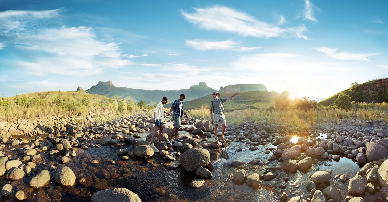 Wandern Drakensberge KwaZulu Natal Südafrika