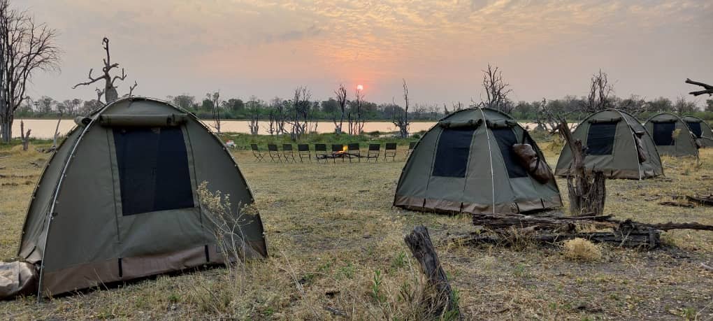 Bush Ways Zelte in der Wildnis von Botswana