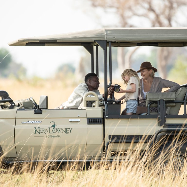 Ker&Downey Botswana Pirschfahrt mit Kinder