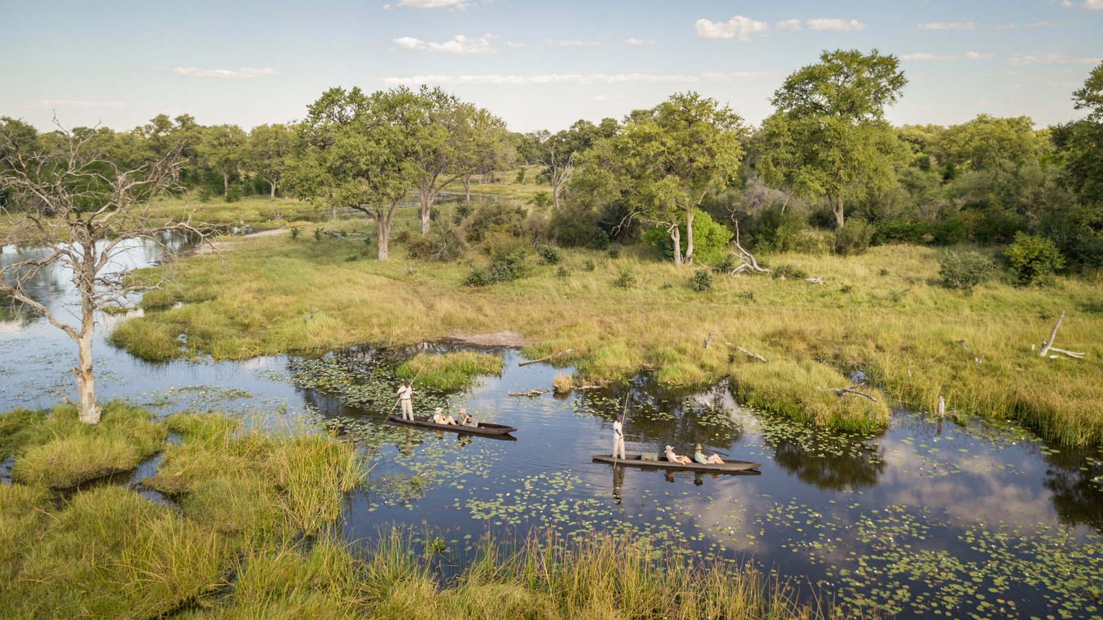 Mokoro Fahrt auf dem Okavango Delta