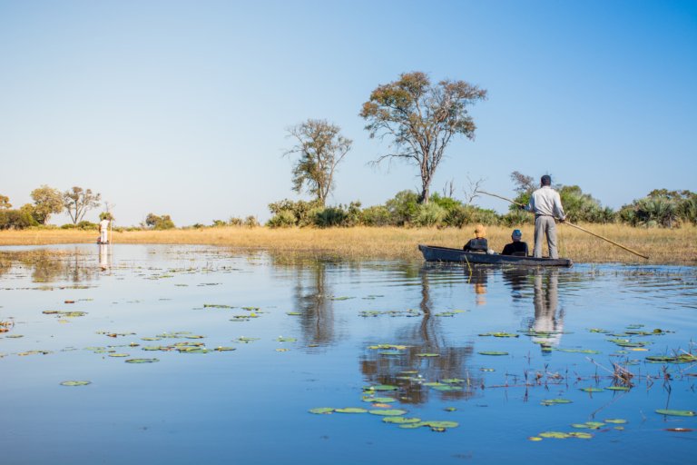 Mokoro Fahrt beim Mma Dinare Camp
