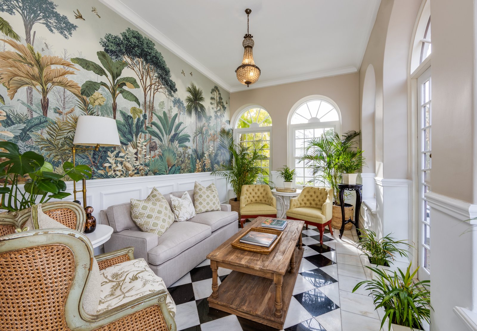 The Claremont Boutique Hotel in Kapstadt Lounge mit Pflanzen