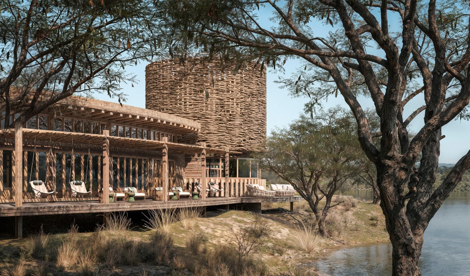 Sicht auf die Lounge bei der Bar