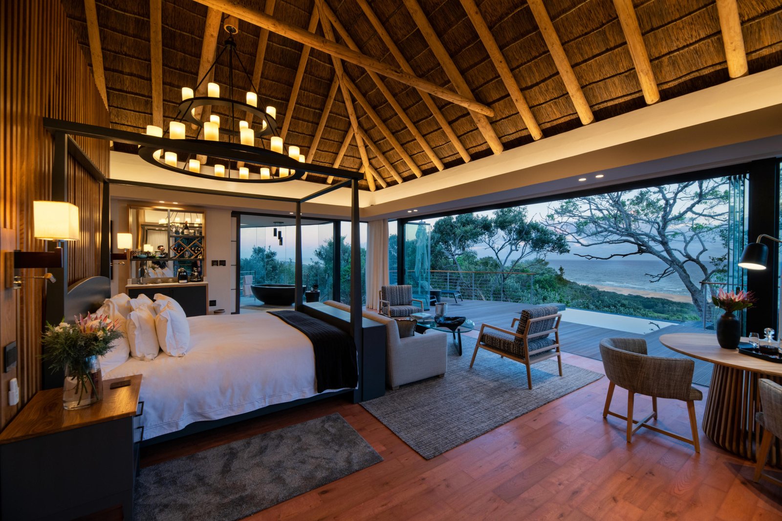 Schlafzimmer mit Ausblick