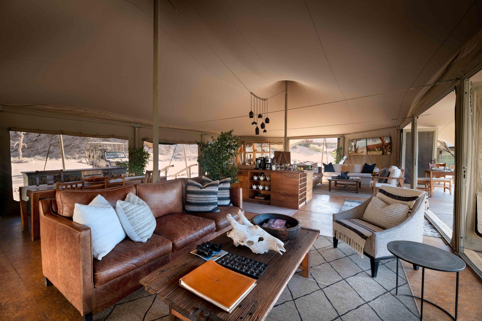 Loungebereich im Hoanib Valley Camp