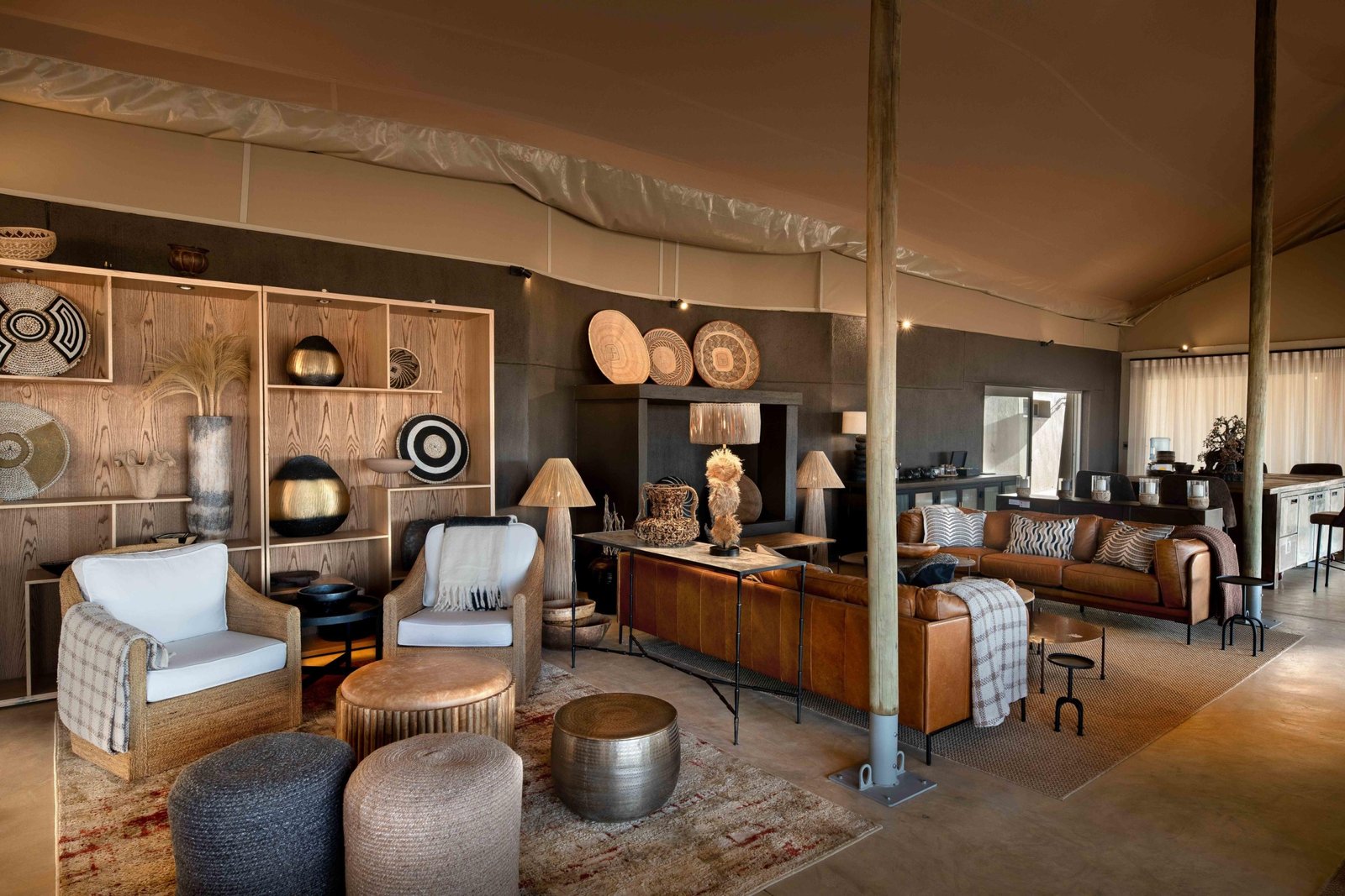 Loungebereich vom Hoanib Elephant Camp